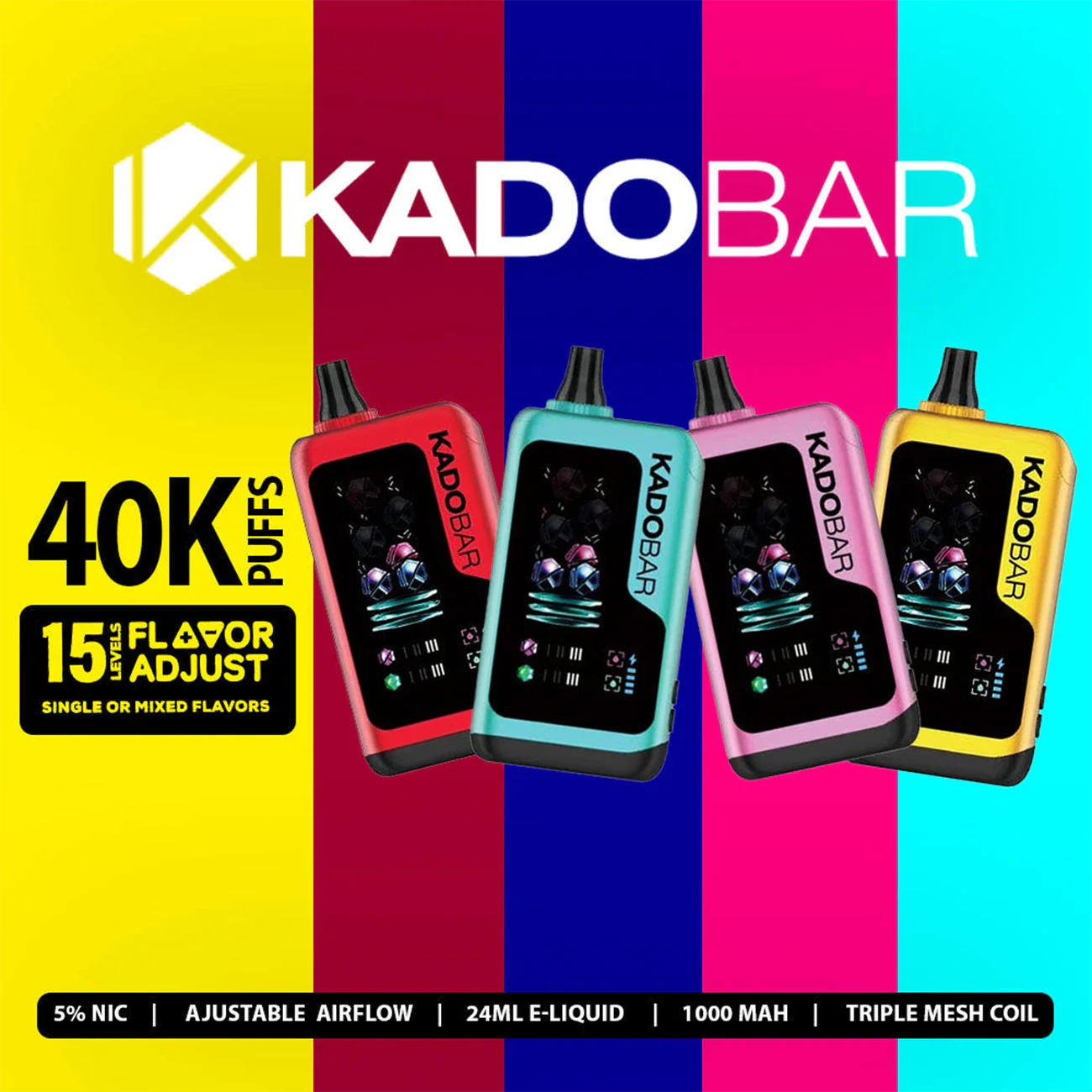Kado Bar Flavor Adjust 40000 Disposable