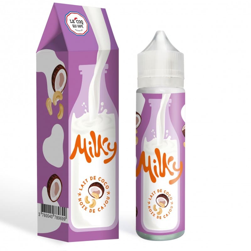 LE COQ QUI VAPE Milky Lait de Coco & Noix de Cajou - E-liquide 50ml