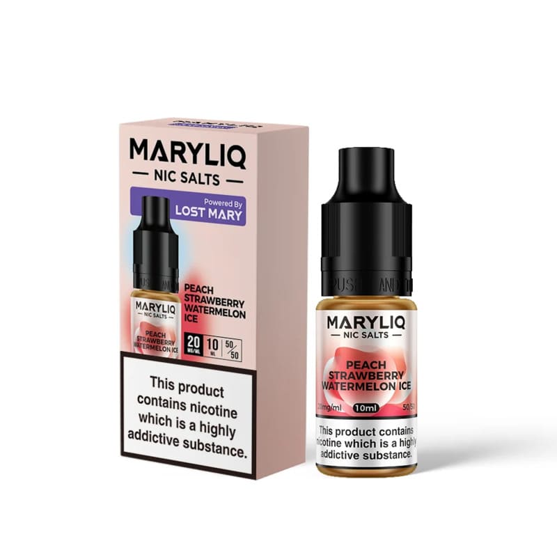 LOST MARY Maryliq Peach Strawberry Watermelon Ice - Sel de nicotine 10ml