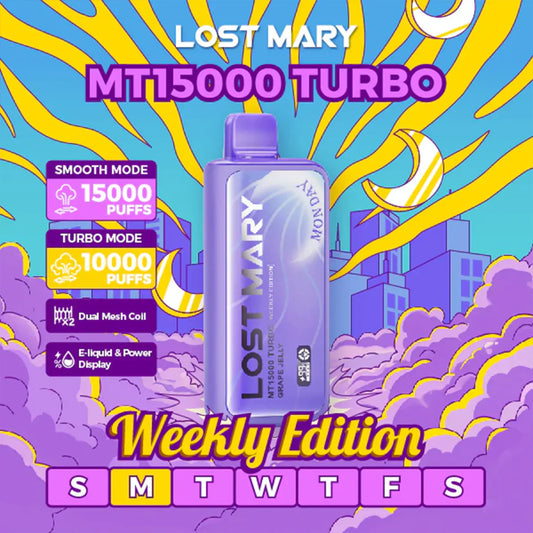 Lost Mary MT15000 Turbo Einweg-Wöchentliche Ausgabe