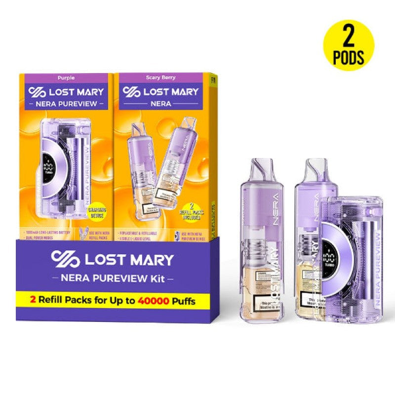 Lost Mary Nera Pureview 40K Disposable Vape Kit 24ml 5%