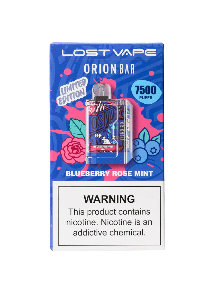 Blueberry Rose Mint Lost Vape Orion Bar 7500