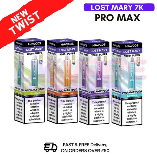 Lost Mary 7K 7000 Puff Pro Max Bar (20MG) - 8,99 £