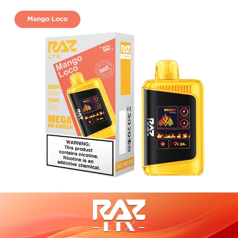 RAZ LTX 25K Disposable Vape 16ml 5%