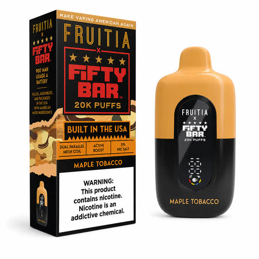 Maple Tobacco - Fifty Bar 20K Disposable Vape