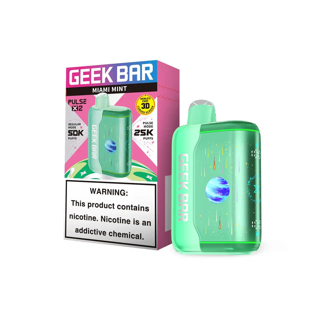 Miami Mint - Geek Bar Pulse X 2 50k Disposable Vape