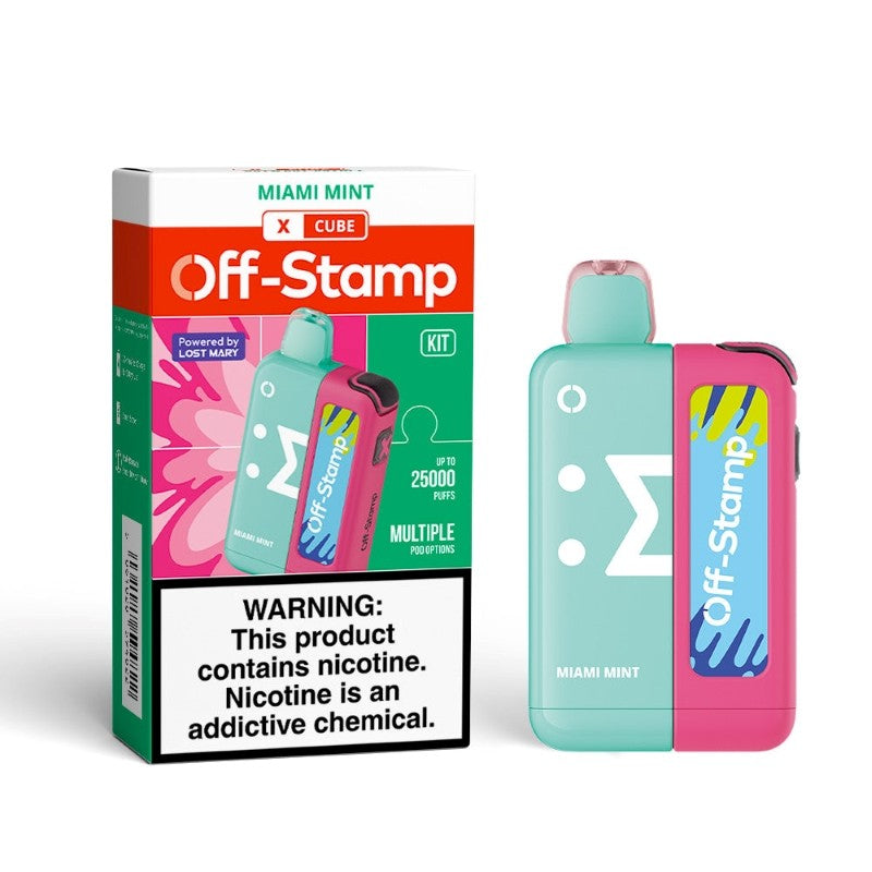 Off-Stamp X Cube 25K Einweg-E-Zigarette 18ml 5%