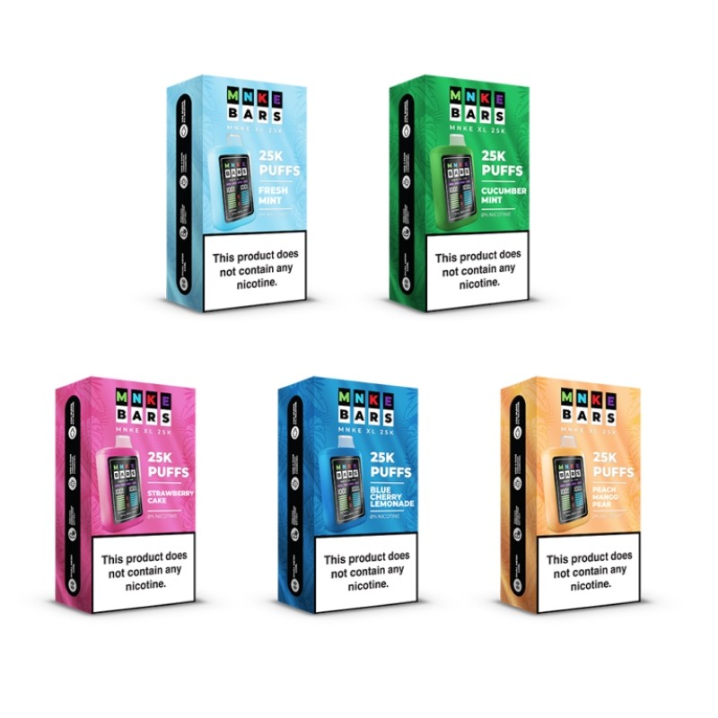 MNKE Bars XL 25K Nikotinfreie Einweg-E-Zigarette 18 ml