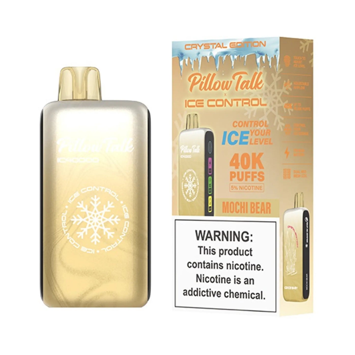 Pillow Talk Ice Control IC40000 Einweg-E-Zigarette – Crystal Edition