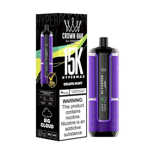 Traube-Minze Al Fakher HyperMax 15k Puff | 3 Stück für 26 £