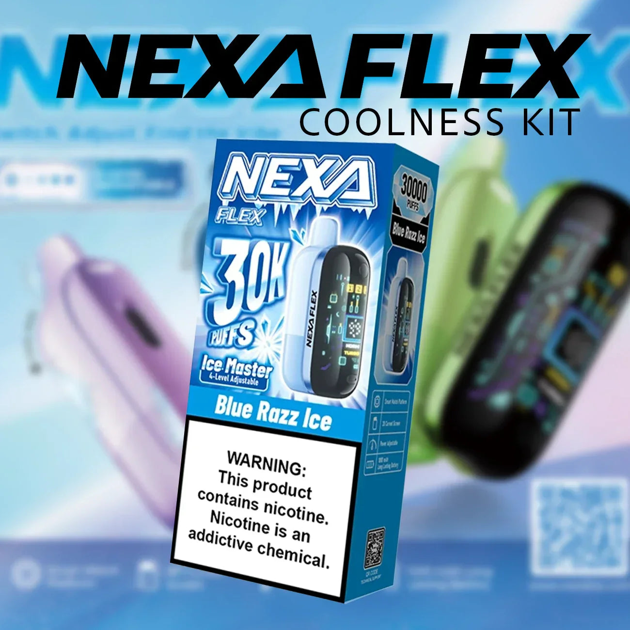 Nexa Flex 30k Puffs KIT Einweg-E-Zigarette – Coolness Edition