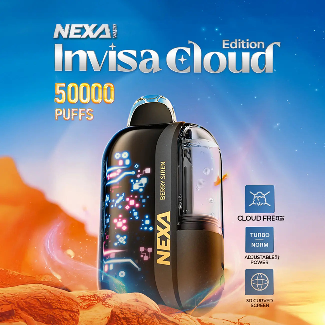 Nexa Ultra 50000 InvisaCloud Edition Vape
