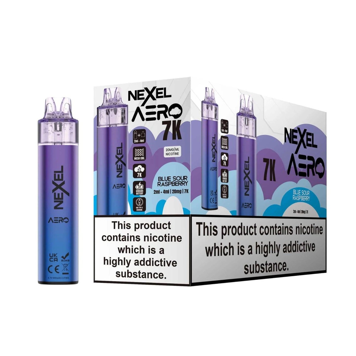 Nexel Aero 7k Prefilled Pod Vape Kit | Pack of 5