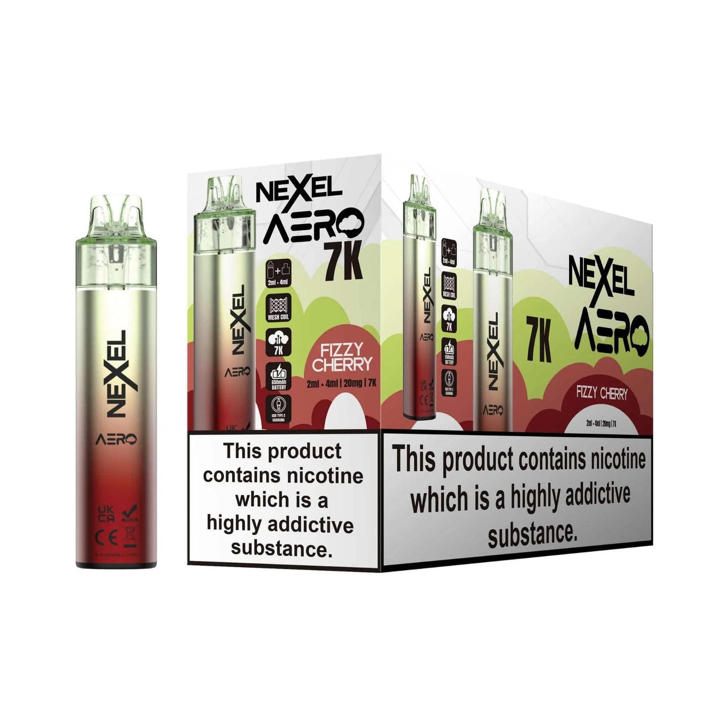 Nexel Aero 7k Prefilled Pod Vape Kit | Pack of 5