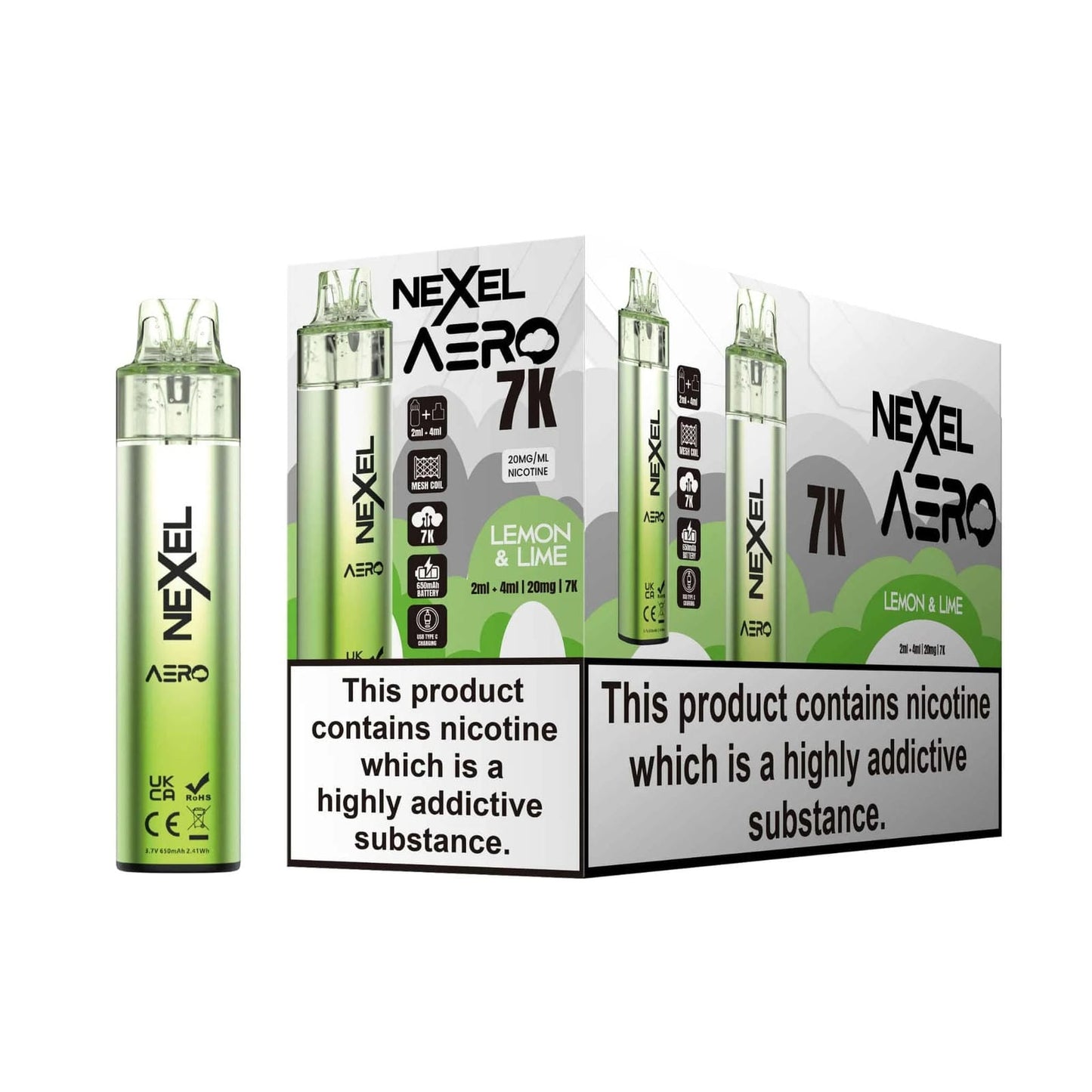 Nexel Aero 7k Prefilled Pod Vape Kit | Pack of 5