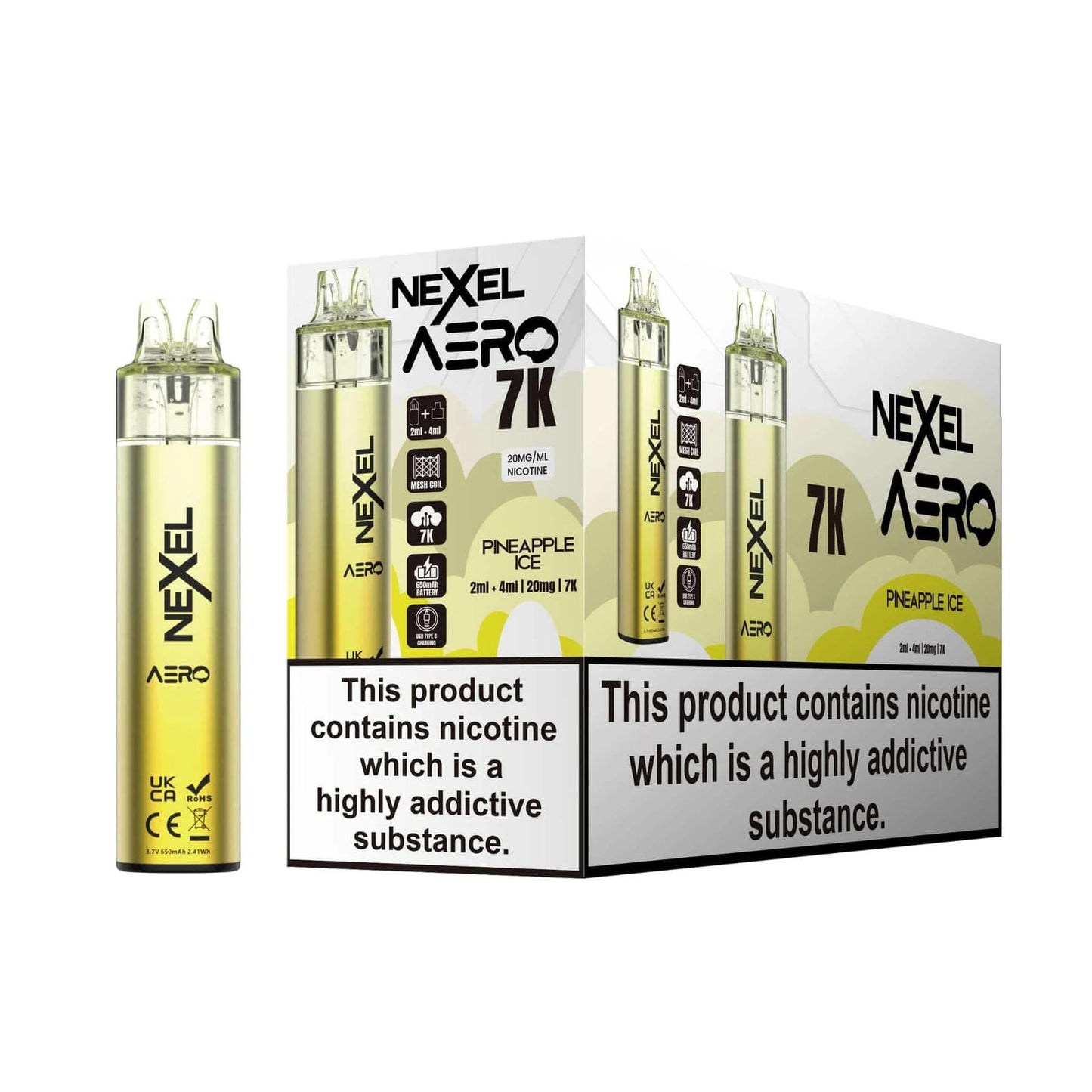 Nexel Aero 7k Prefilled Pod Vape Kit | Pack of 5