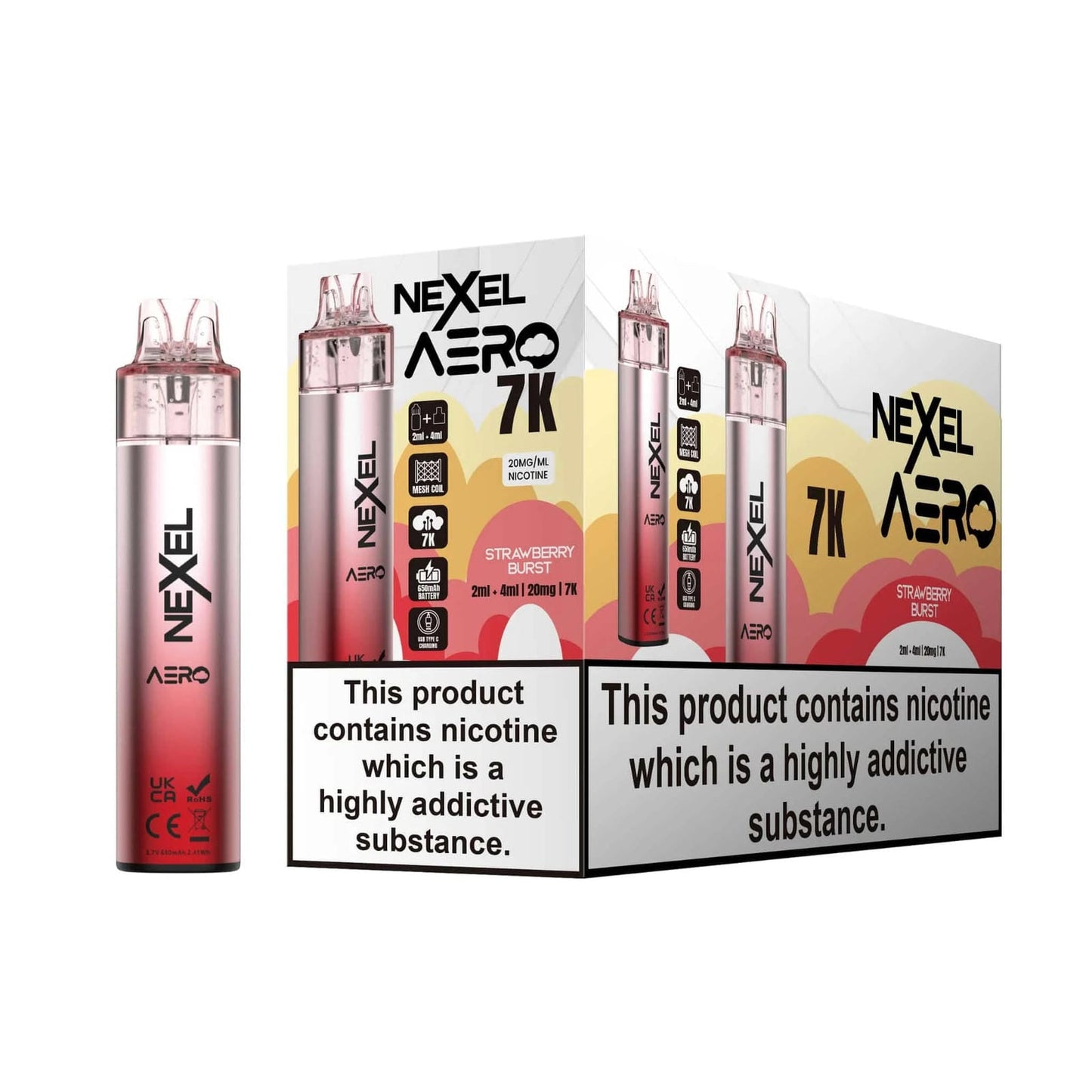 Nexel Aero 7k Prefilled Pod Vape Kit | Pack of 5