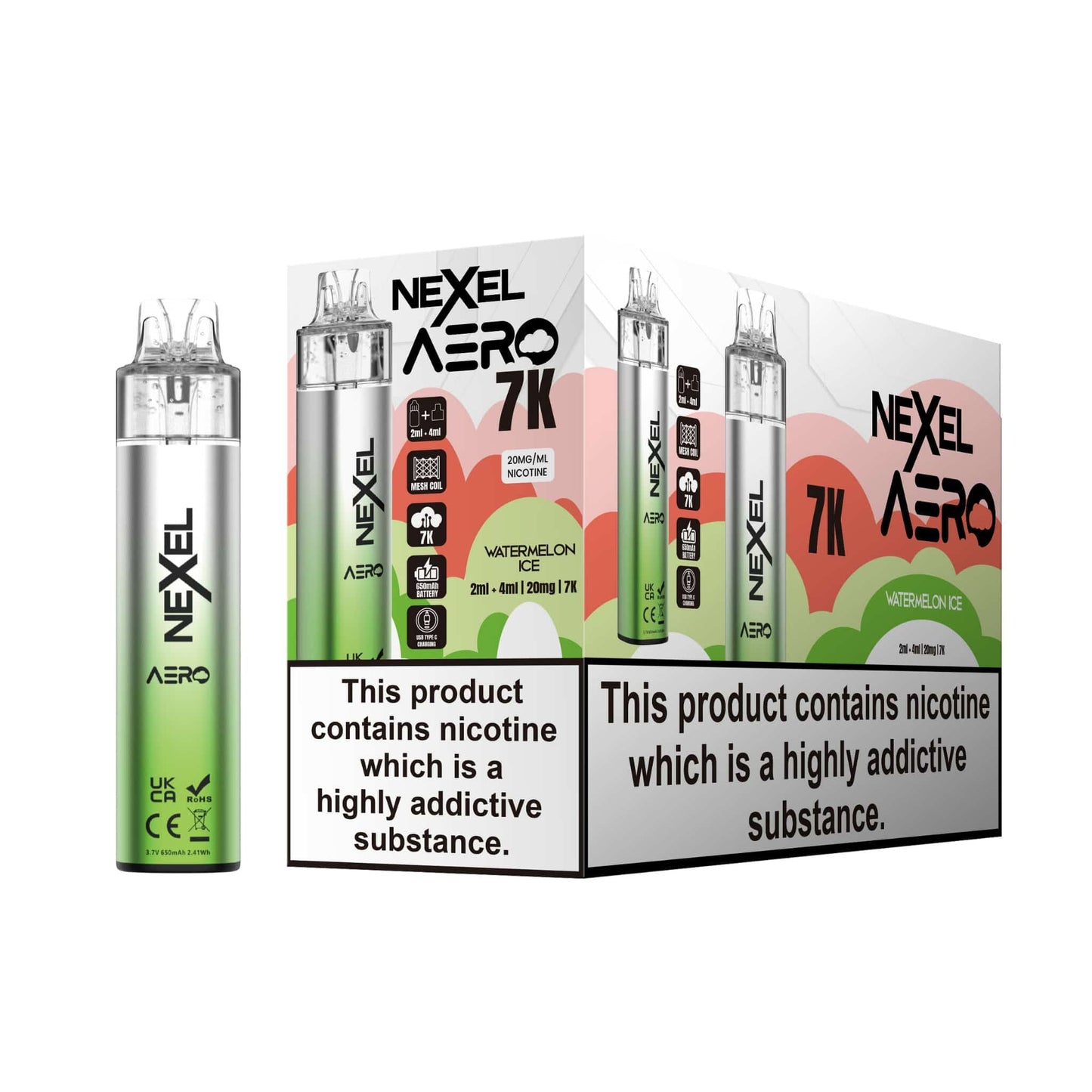 Nexel Aero 7k Prefilled Pod Vape Kit | Pack of 5