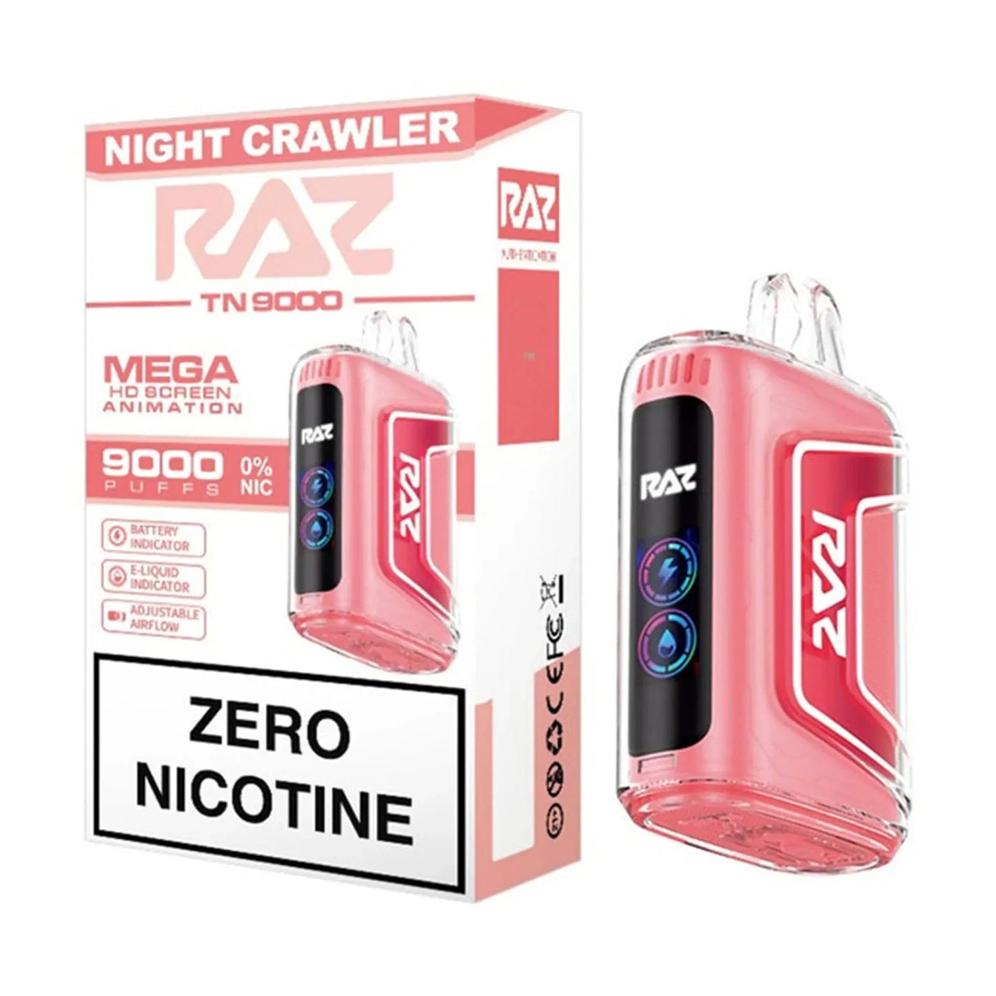 RAZ ZERO Nicotine Vape TN9000