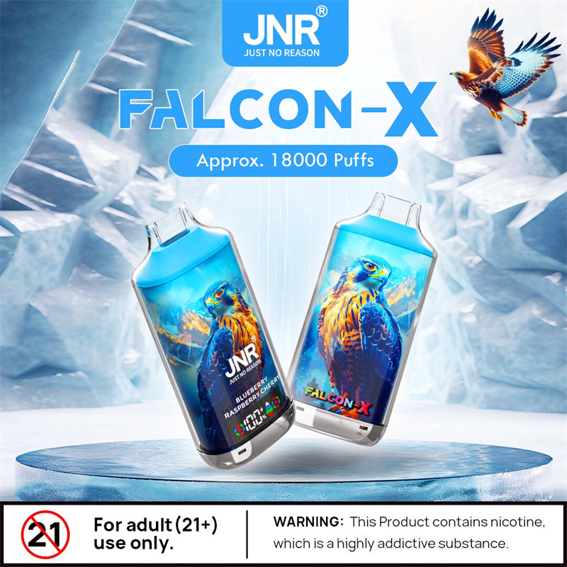 Jnr Falcon-X 18000 Puff Zbood Quik Pulse Disposable Pod Crystal Box Vape E-Cigarettes