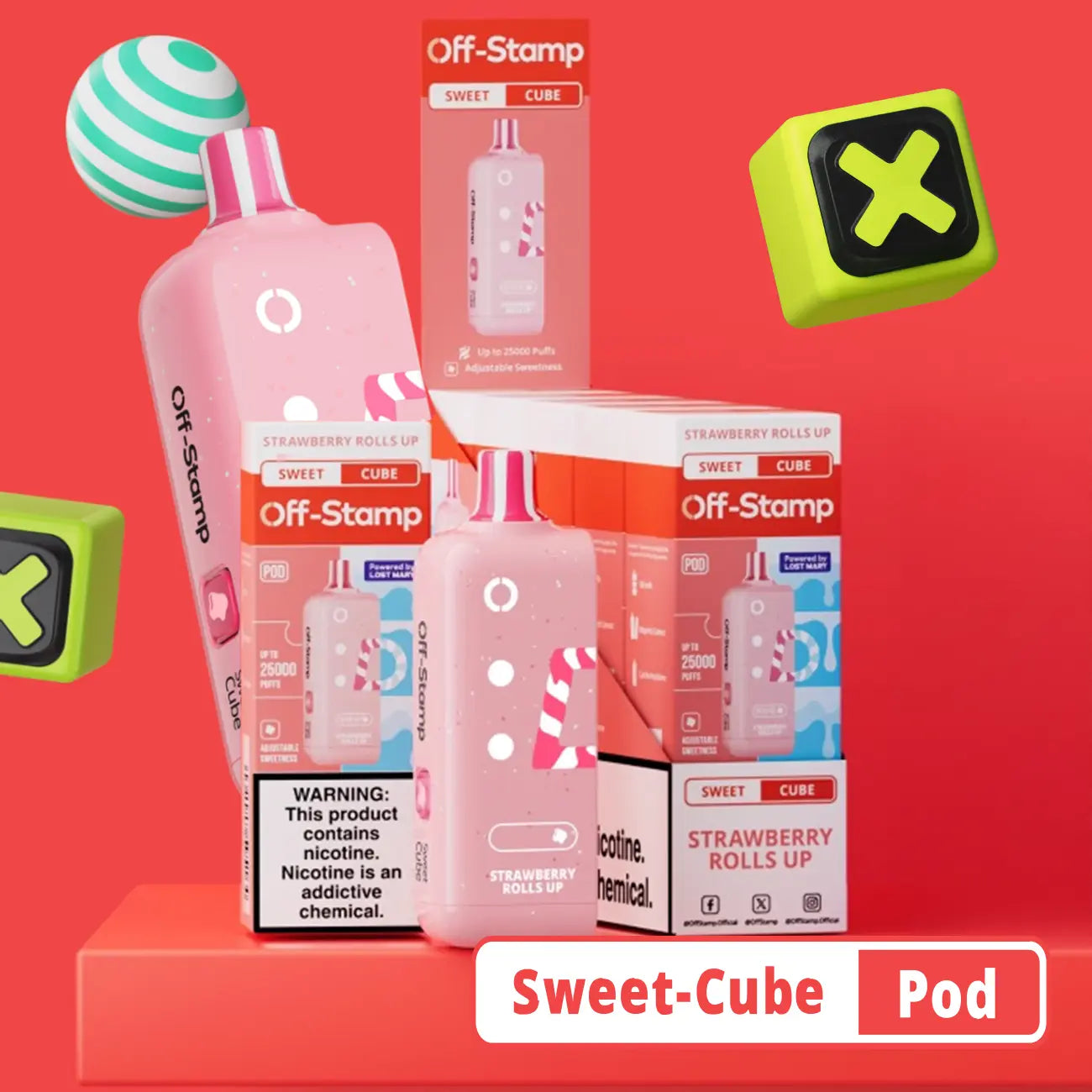 Off-Stamp Sweet Cube Pod 25K Disposable