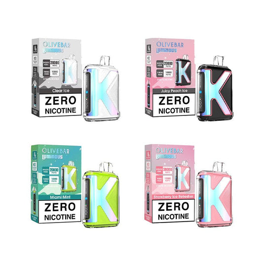 Olive Bar Luminous 20K Nicotine Free Disposable Vape 0%