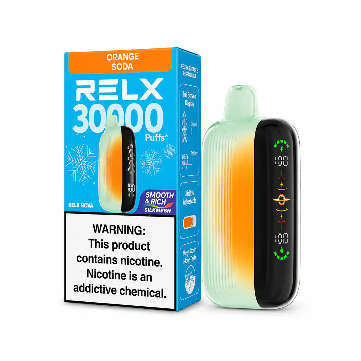 Orange Soda - RELX Nova Silkmesh 30k Disposable Vape
