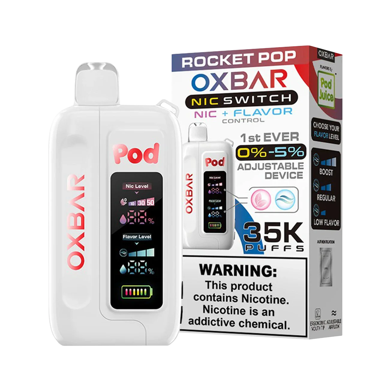 Oxbar X Pod Juice Nic Switch 35K Disposable
