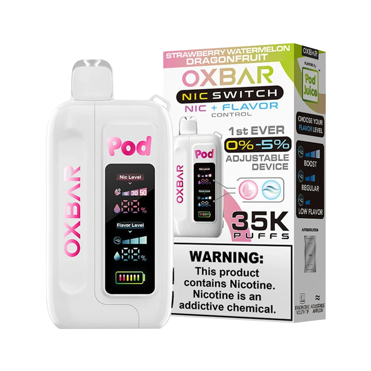 Oxbar X Pod Juice Nic Switch 35K Disposable