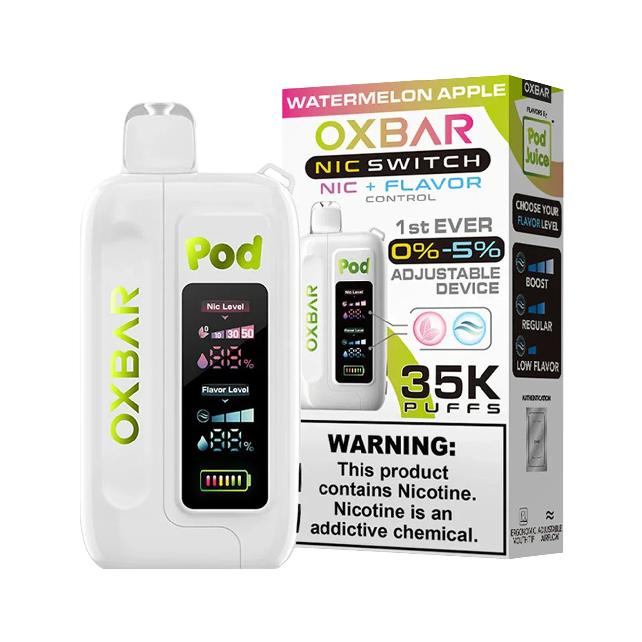 Oxbar X Pod Juice Nic Switch 35K Einweg