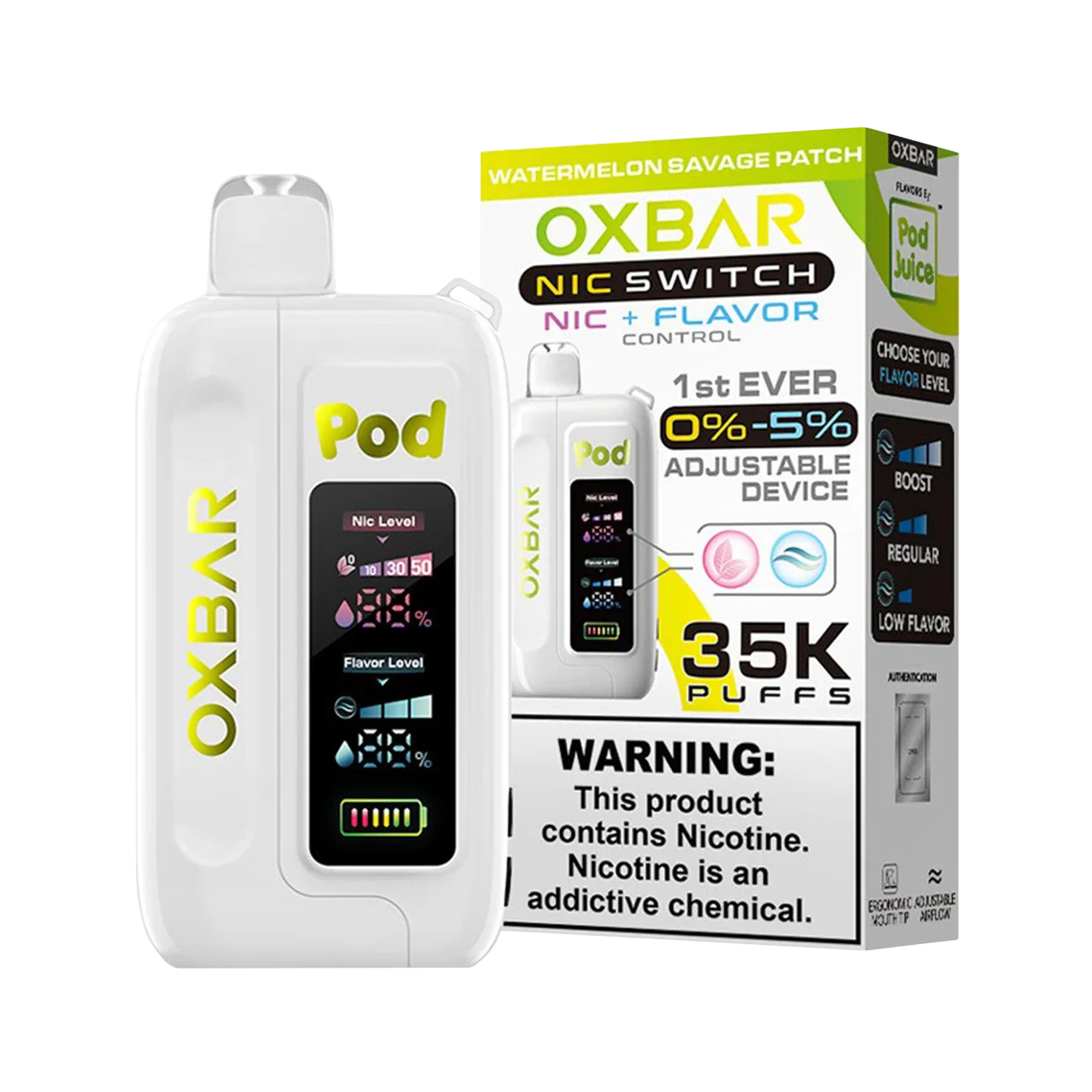 Oxbar X Pod Juice Nic Switch 35K Disposable