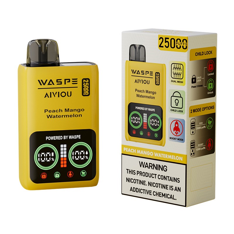 WASPE  Aiviou 25000 Puffs Disposable Vape 650mah 25ml 10 Flavors