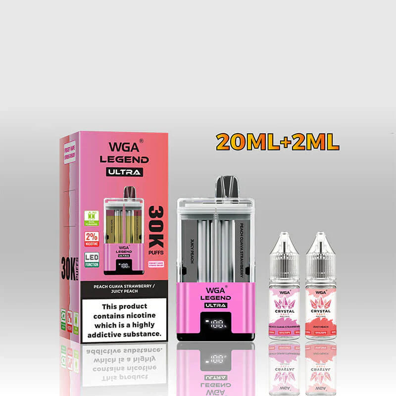 WGA Crystal Legend Ultra 30000 Puffs Disposable Vape (Box of 10)