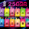Bang King Double Crystal 25000 Puffs Vape 25K Disposable Vape Pen E Cigarette Prefilled 25ml 650mAh 25K Puff Disposable Vape | 30ml Capacity | Double Mesh Coil