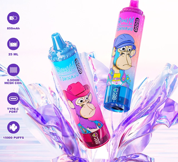 Randm Tornado 15000 Puffs Disposable Vape  25ml 850mah 41 Flavors