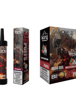 Bang 36000 Puffs Disposable Vape -650mAh Battery. 40ml E-liquid. Multiple Nicotine 12 Flavors