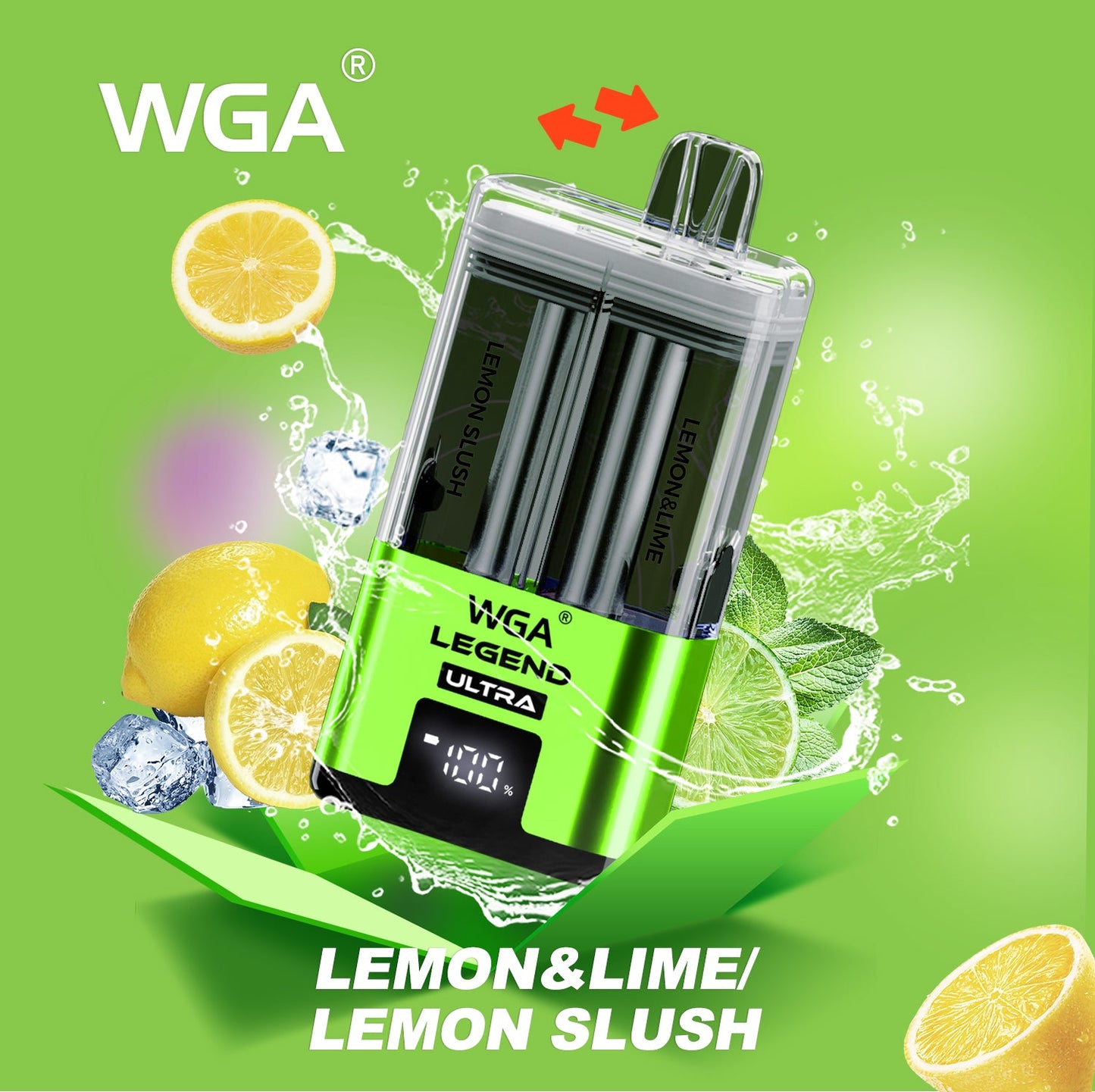 WGA 30000 Puffs Dual Flavors Disposable Vape   20ml+2ml  650mAh 15 flavors