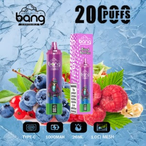 Bang King Double Crystal 20000 Puffs Vape 20K Disposable Vape Pen E Cigarette Prefilled-650mAh Battery. 25ml E-liquid. Multiple Nicotine 12 Flavors