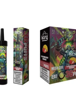 Bang 36000 Puffs Disposable Vape -650mAh Battery. 40ml E-liquid. Multiple Nicotine 12 Flavors