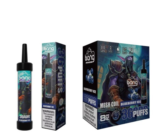 Bang 36000 Puffs Disposable Vape -650mAh Battery. 40ml E-liquid. Multiple Nicotine 12 Flavors