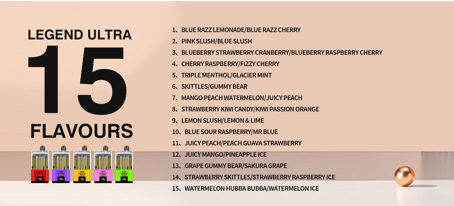 WGA 30000 Puffs Dual Flavors Disposable Vape   20ml+2ml  650mAh 15 flavors