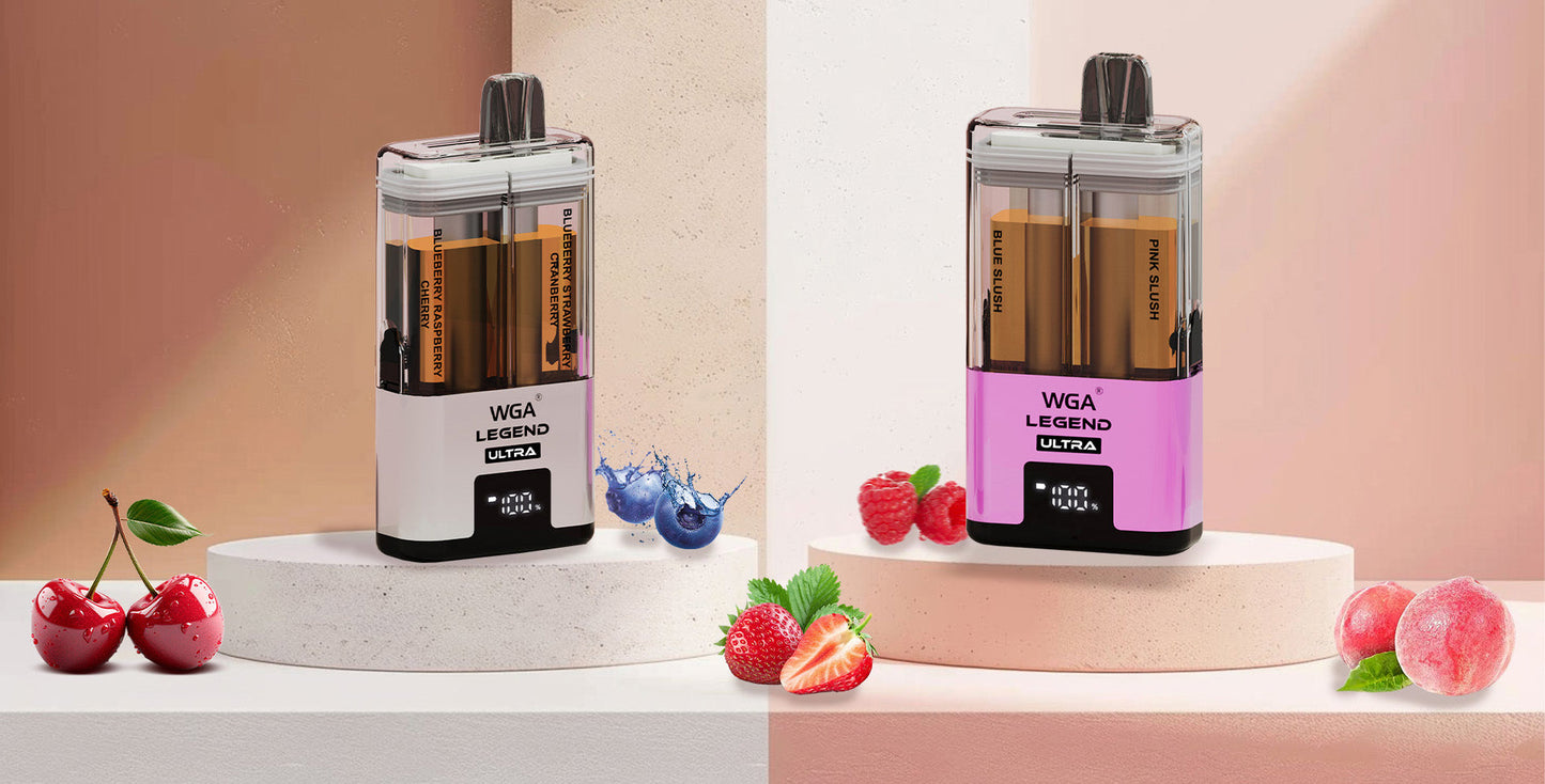 WGA 30000 Puffs Dual Flavors Disposable Vape   20ml+2ml  650mAh 15 flavors