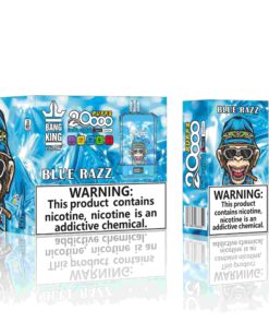 Bang King Box Double Crystal 20000 Puff 20k Display Screen Disposable Electronic Cigarette Vape-850mAh Battery. 40ml E-liquid. Multiple Nicotine 12 Flavors