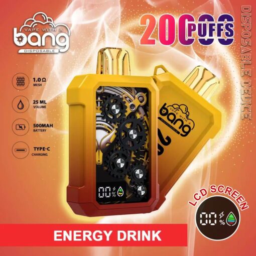 Bang 20000 Puffs Vape 20K Disposable Vape Pen E Cigarette Prefilled 25ml 500mAh Disposable Vape 12 Flavors