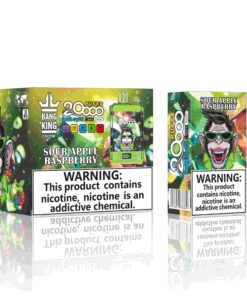 Bang King Box Double Crystal 20000 Puff 20k Display Screen Disposable Electronic Cigarette Vape-850mAh Battery. 40ml E-liquid. Multiple Nicotine 12 Flavors