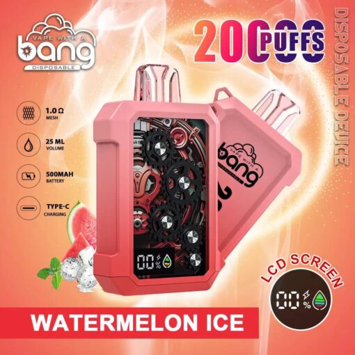 Bang King Double Crystal 20000 Puffs Vape 20K Disposable Vape Pen E Cigarette Prefilled 25ml 650mAh
