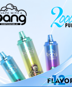 Bang King Double Crystal 20000 Puffs Vape 20K Disposable Vape Pen E Cigarette Prefilled-500mAh Battery. 25ml E-liquid. Multiple Nicotine 12 Flavors
