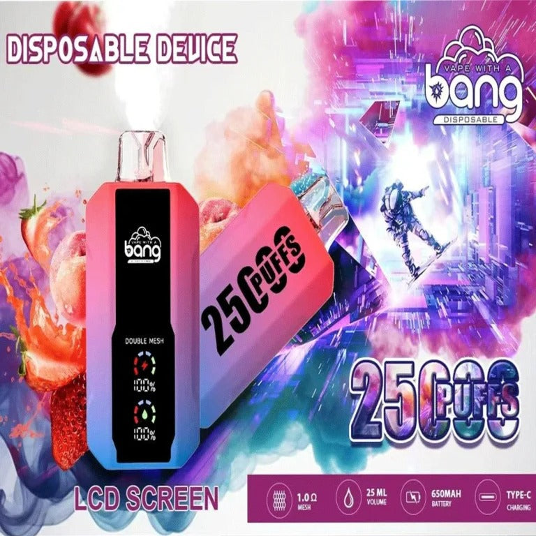 Bang 25000 Puffs Vape 25K Disposable Vape Pen E Cigarette Prefilled 30ml 650mAhDisposable Vape 12 Flavors