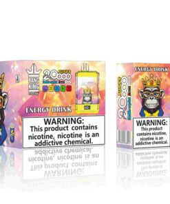 Bang King Box Double Crystal 20000 Puff 20k Display Screen Disposable Electronic Cigarette Vape-850mAh Battery. 40ml E-liquid. Multiple Nicotine 12 Flavors