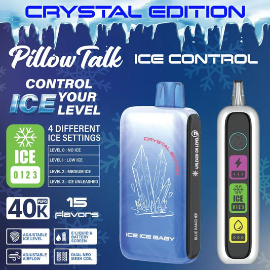 Pillow Talk Ice Control IC40000 Einweg-E-Zigarette – Crystal Edition